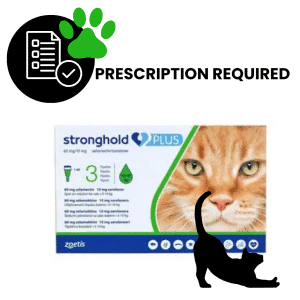 Stronghold PLUS 60mg/10mg Spot-On Flea, Tick and Worm Treatment for Large Cats