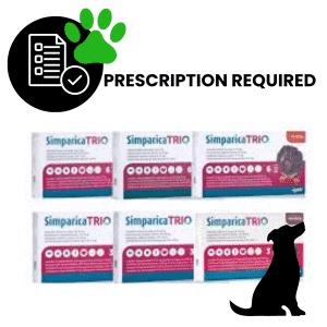 Simparica Trio Chewable Tablets for Dogs - Flea Tick and Worm Protection